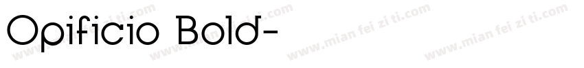 Opificio Bold字体转换